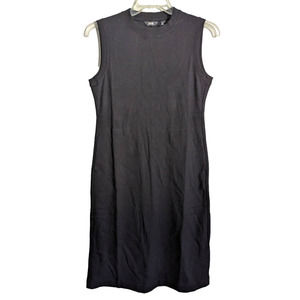 Away The Quick Dress A-line Midi Dress in Black, Size Medium